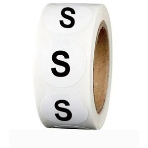 x120 "Thank you" BLACK sticker shipping supplies